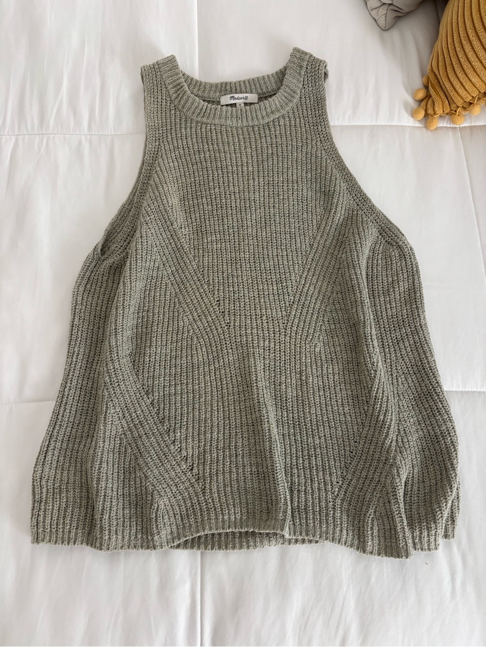 Madewell Olive Ribbed Knit Tank